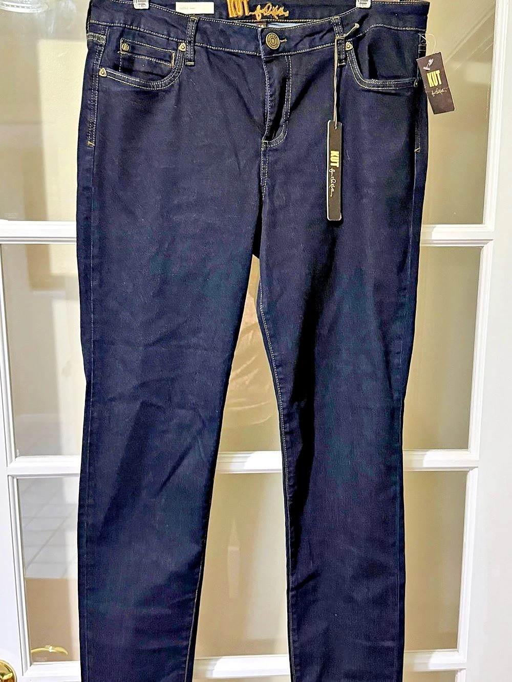 Kut Skinny Jeans in Blue Waist 14 NWT